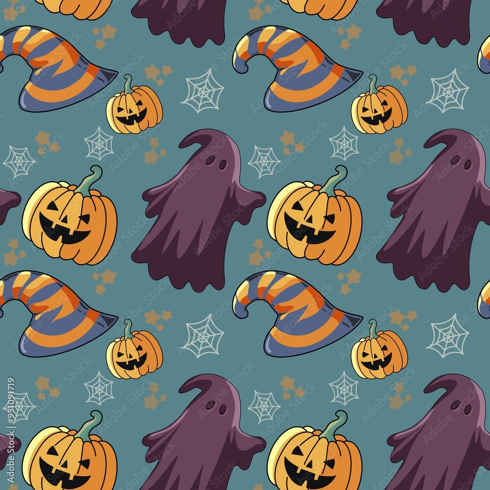Halloween seamless pattern Halloween seamless pattern