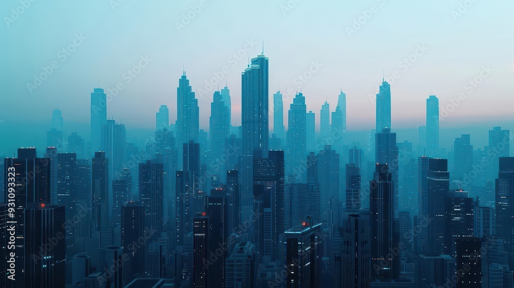 Futuristic city with towering skyscrapers, each equipped with advanced communication arrays, high-tech city, skyscrapers, future architecture Futuristic city with towering skyscrapers, each equipped with advanced communication arrays, high-tech city, skyscrapers, future architecture