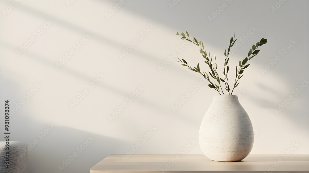 Textured stoneware vase, cozy living space, artistic display, subtle lighting, modern rustic feel Textured stoneware vase, cozy living space, artistic display, subtle lighting, modern rustic feel
