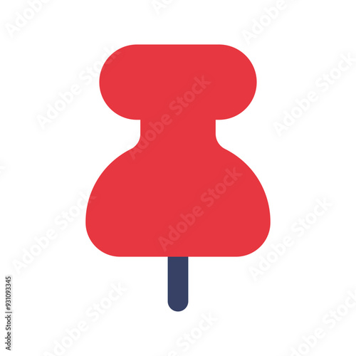 push pin flat icon