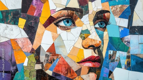 Mosaic Portrait of a Woman