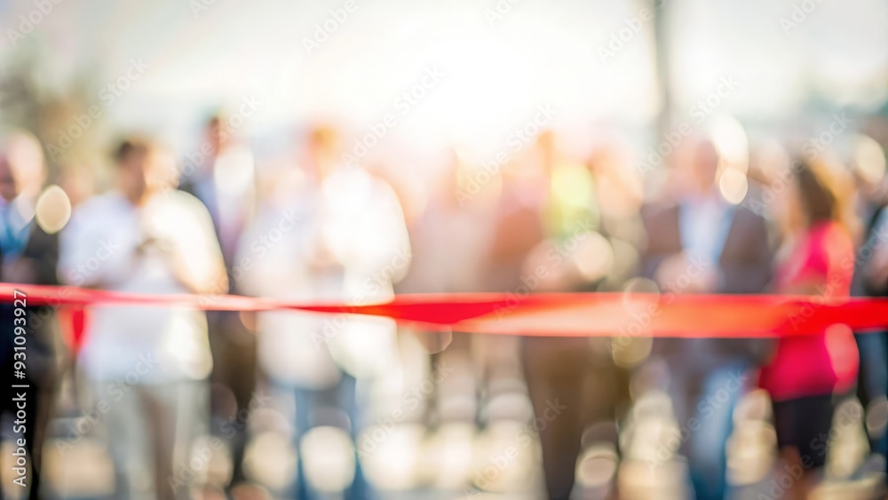 Blurred background of a ribbon-cutting ceremony at a charity walk event.
Blurred background of a ribbon-cutting ceremony at a charity walk event.