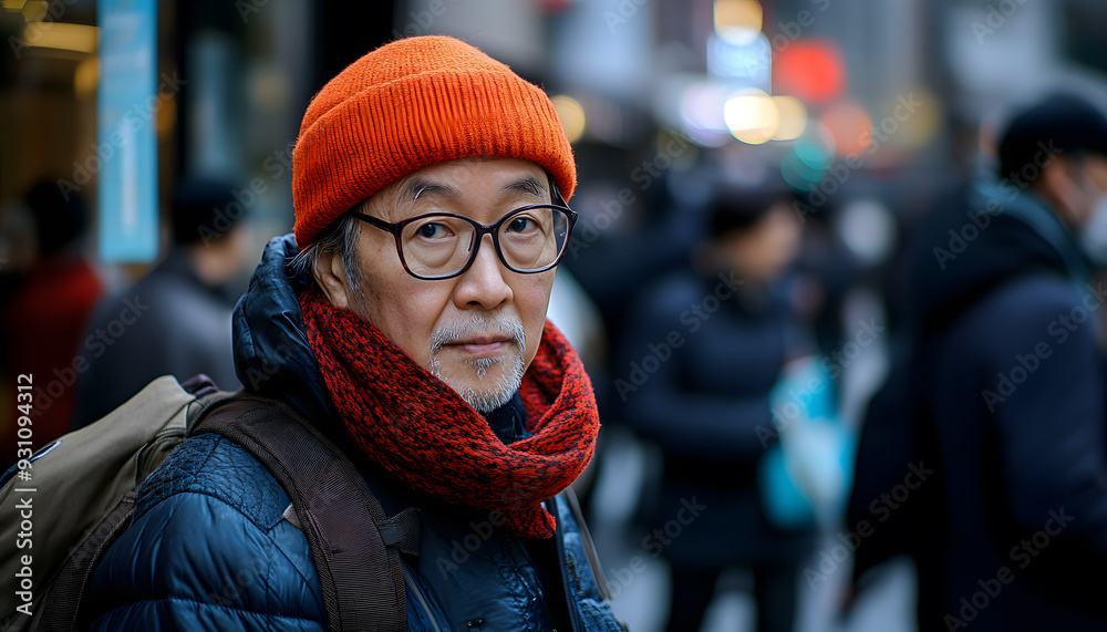 Fototapeta premium Take street photography with a busy mind and tell a story