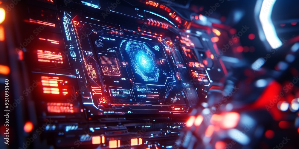 A detailed view of a cyberpunk-inspired AI interaction, with advanced holograms, glowing circuits, and a sleek, high-tech environment A detailed view of a cyberpunk-inspired AI interaction, with advanced holograms, glowing circuits, and a sleek, high-tech environment