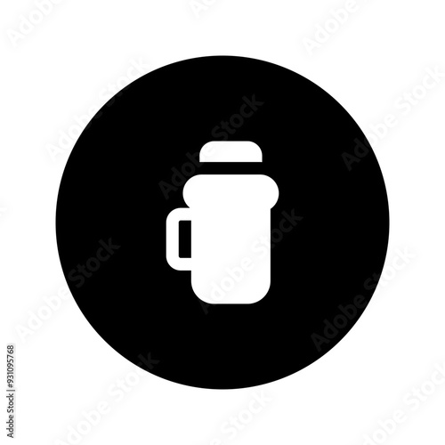 thermo glyph circular icon