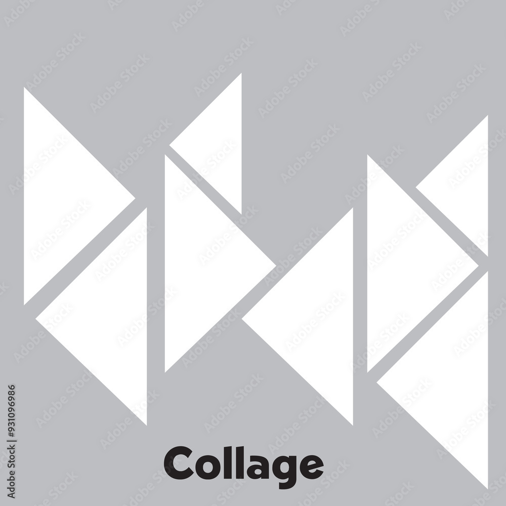 8 photo collage template. vector illustration, new collections 8 photo collage template. vector illustration, new collections