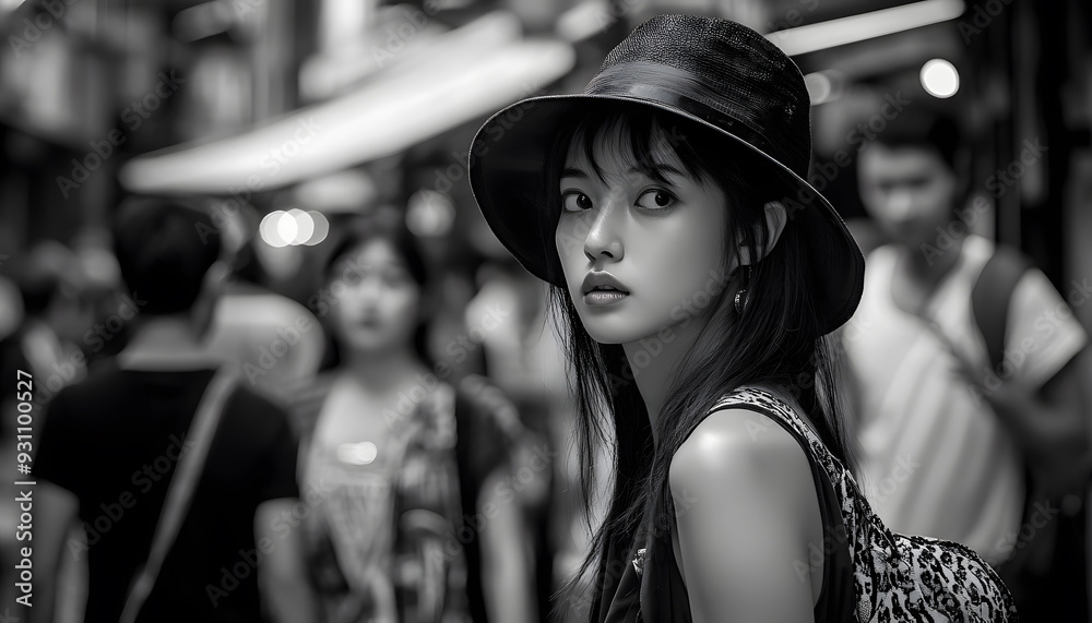 Fototapeta premium Take street photography with a busy mind and tell a story