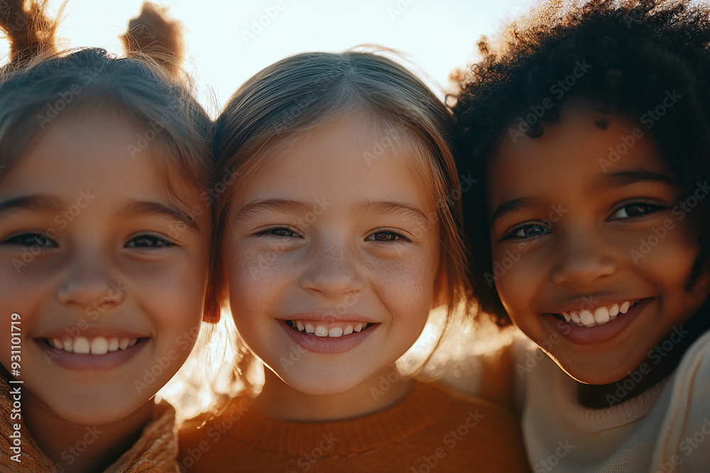 A group of children are playing happily in the sun. Children of different skin colors and nationalities are suitable for education and peace, showing strong tolerance. A group of children are playing happily in the sun. Children of different skin colors and nationalities are suitable for education and peace, showing strong tolerance.