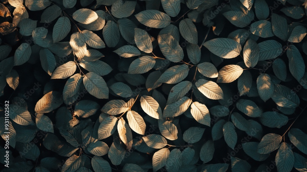 Sunlit Leaves in a Forest Canopy Sunlit Leaves in a Forest Canopy