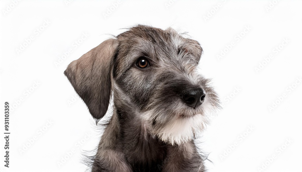 ディアハウンドの子犬のポートレート(Deerhound puppy portrait on white background)
ディアハウンドの子犬のポートレート(Deerhound puppy portrait on white background)