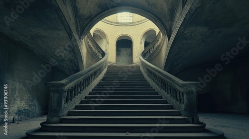 Grand Staircase in a Historic Mansion