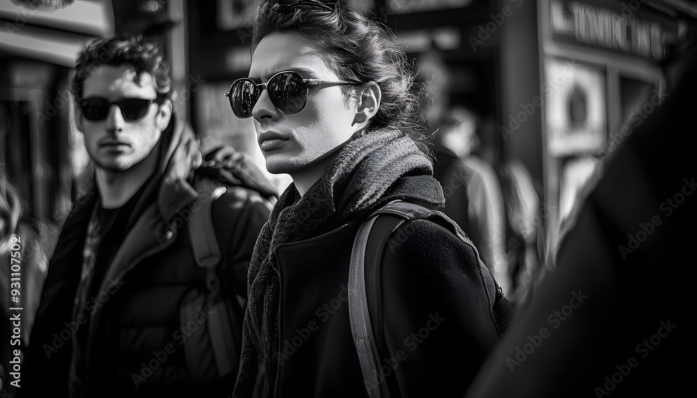 Fototapeta premium Take street photography with a busy mind and tell a story