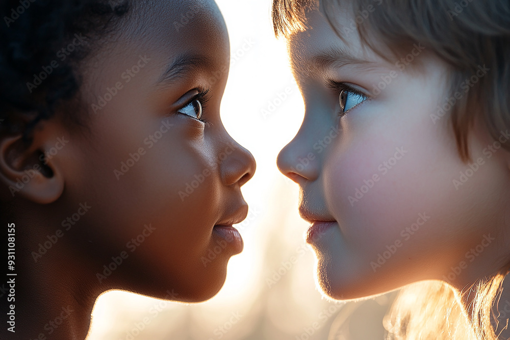 A group of children are playing happily in the sun. Children of different skin colors and nationalities are suitable for education and peace, showing strong tolerance. A group of children are playing happily in the sun. Children of different skin colors and nationalities are suitable for education and peace, showing strong tolerance.