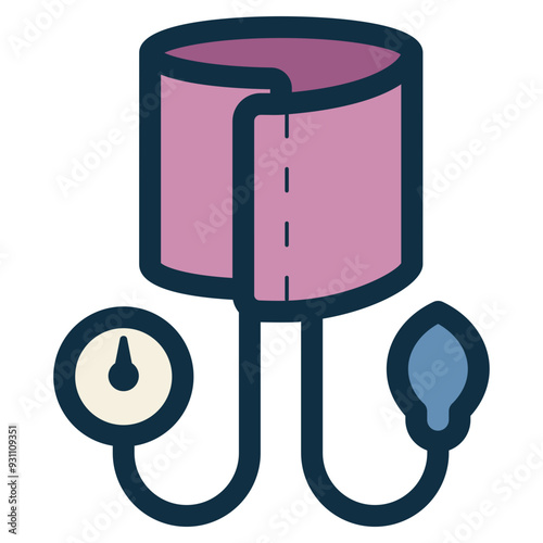 sphygmomanometer blood pressure monitor icon