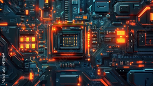 Circuitry Artwork: A Detailed Look at Technology