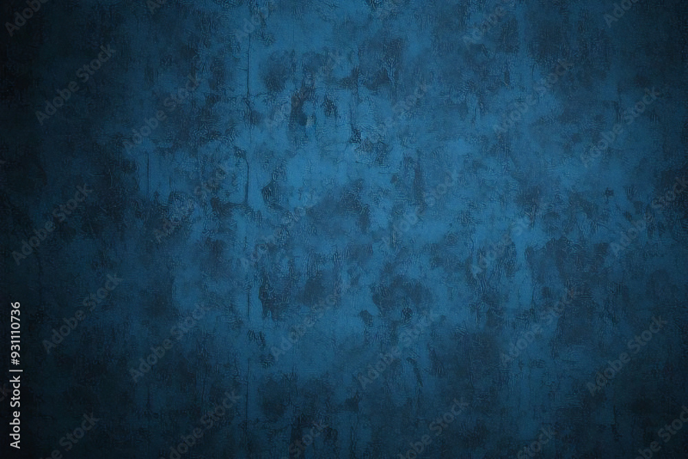 Fototapeta premium Abstract grunge sapphire blue background with marbled texture. Black blue abstract background. Navy blue grunge texture. Toned dark rough texture for any construction related