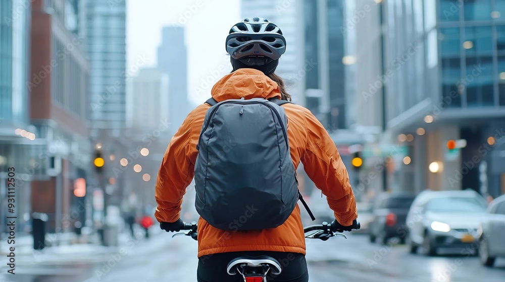 A close-up view of a cyclist navigating through city streets during rush hour, showcasing the convenience and efficiency of biking for urban commuting A close-up view of a cyclist navigating through city streets during rush hour, showcasing the convenience and efficiency of biking for urban commuting