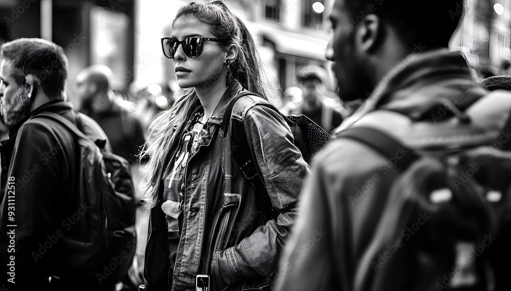 Fototapeta premium Take street photography with a busy mind and tell a story
