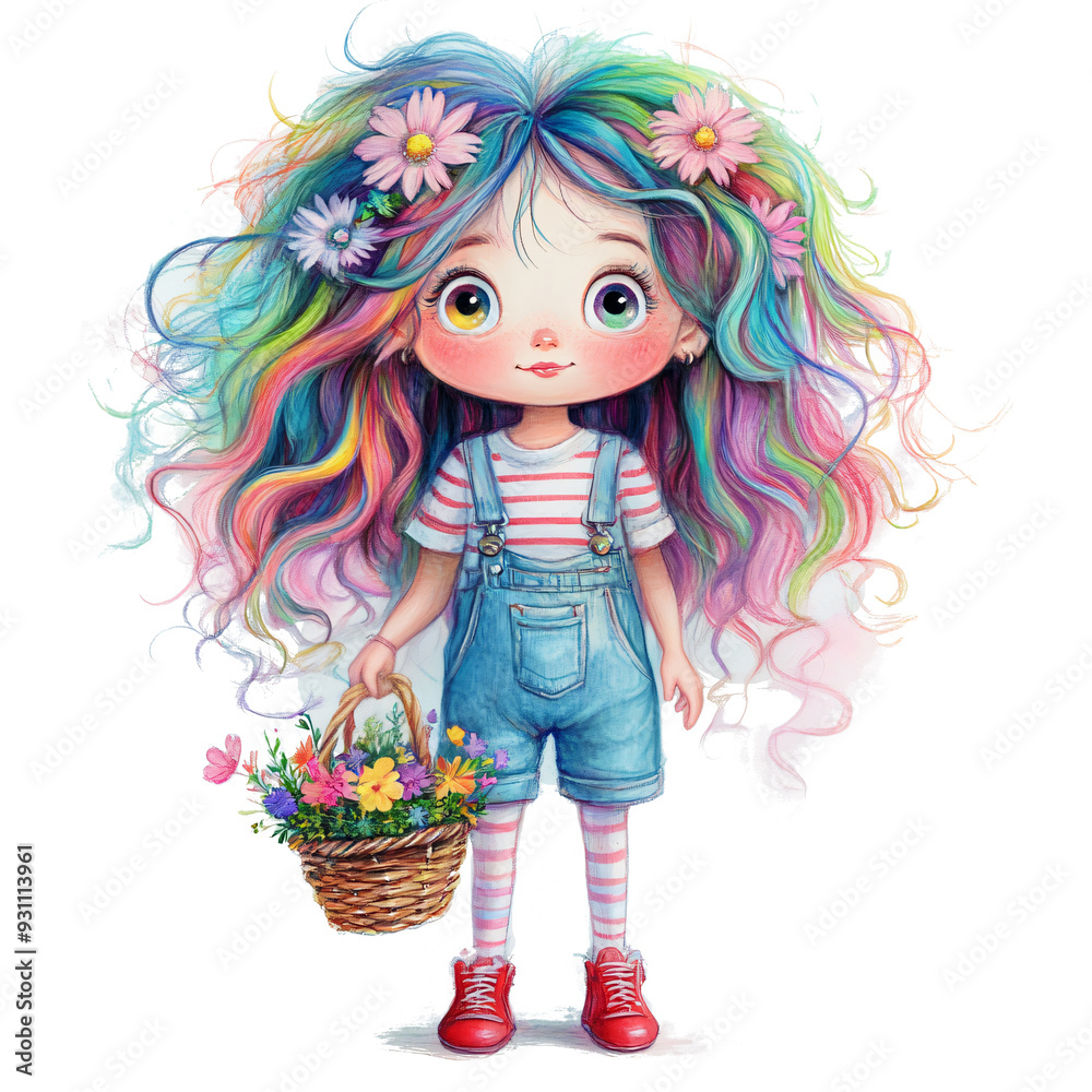 little girl with flowers little girl with flowers