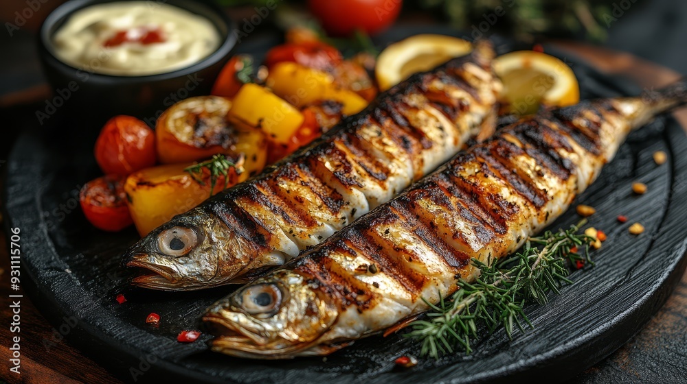 Grilled sardines served with a side of roasted veg 609 food, grilled, fish, meat, meal, chicken, dinner, plate, lunch, seafood, fried, vegetable, roasted, gourmet, dish, cooked, delicious, fresh, cui Grilled sardines served with a side of roasted veg 609 food, grilled, fish, meat, meal, chicken, dinner, plate, lunch, seafood, fried, vegetable, roasted, gourmet, dish, cooked, delicious, fresh, cui