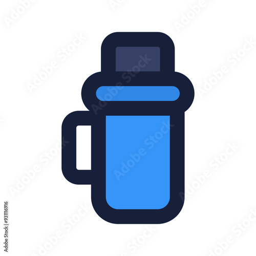 thermo flat line icon
