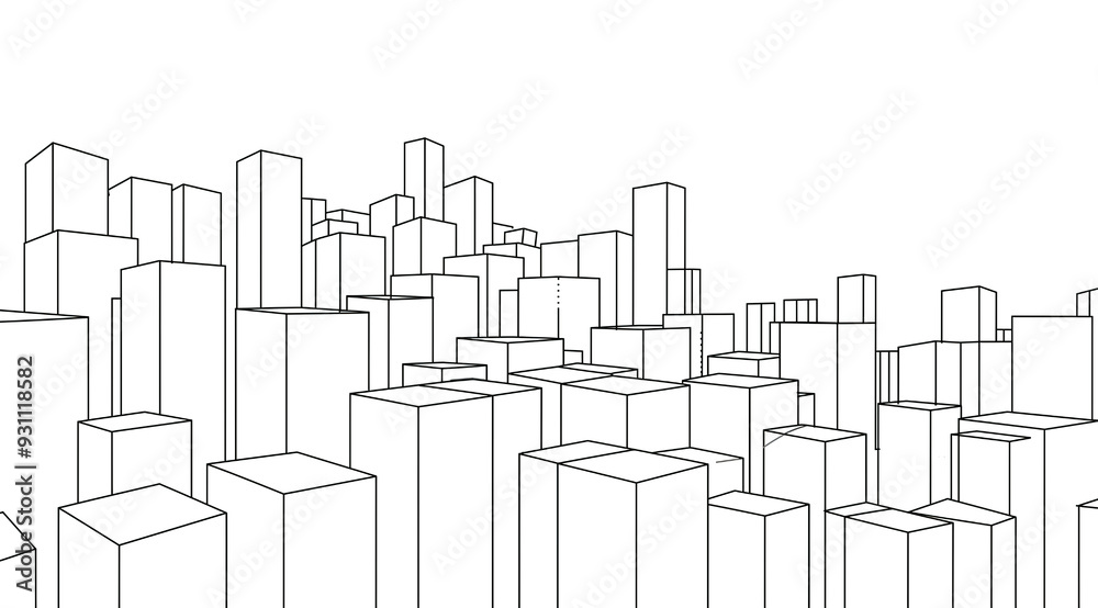 Minimalist vector line art of simple geometric shapes Minimalist vector line art of simple geometric shapes