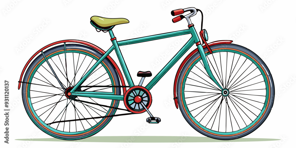 Fototapeta premium bicycle on a white background