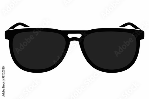 Sunglasses icon, sunglasses vector silhouette