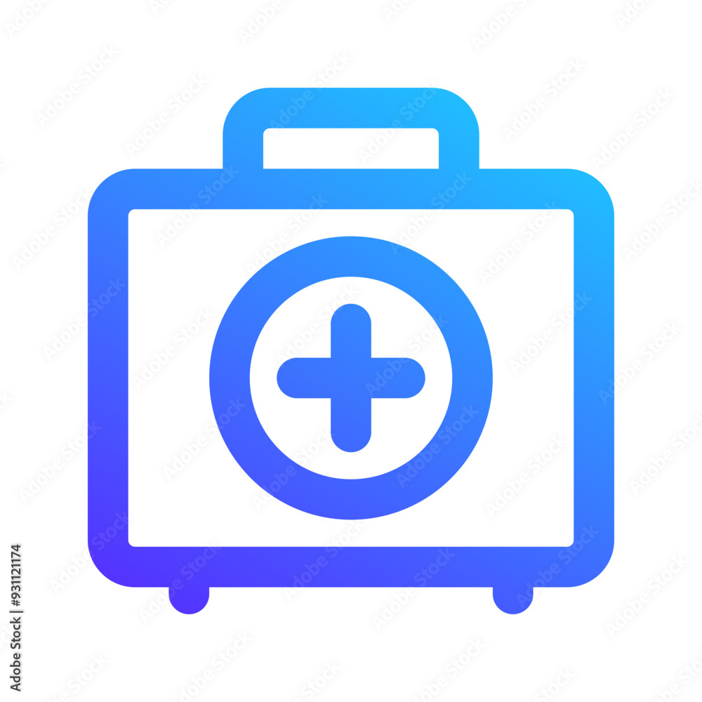 first aid kit gradient icon first aid kit gradient icon
