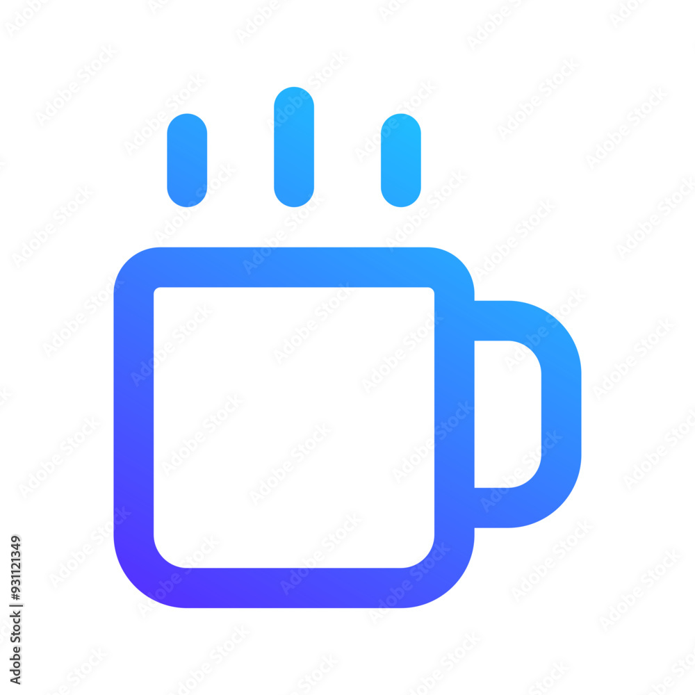 mug gradient icon mug gradient icon