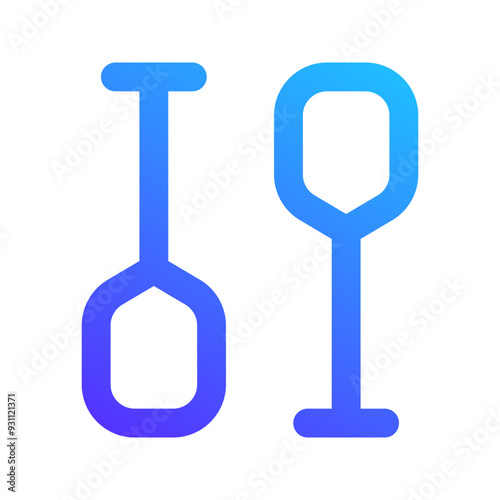 paddles gradient icon
