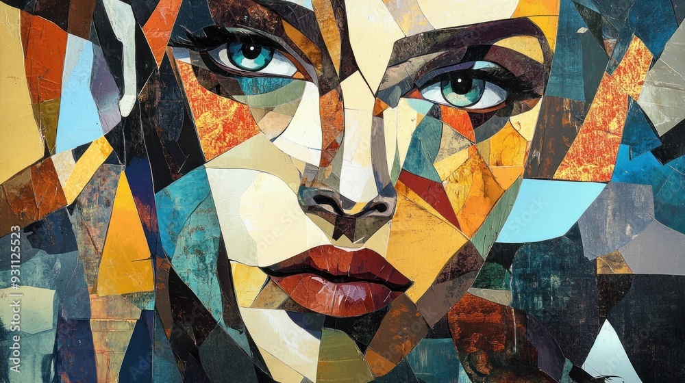 Abstract Collage Portrait
