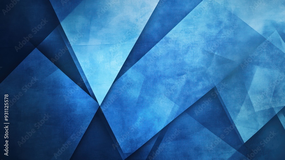 Abstract Blue Geometric Shapes Abstract Blue Geometric Shapes