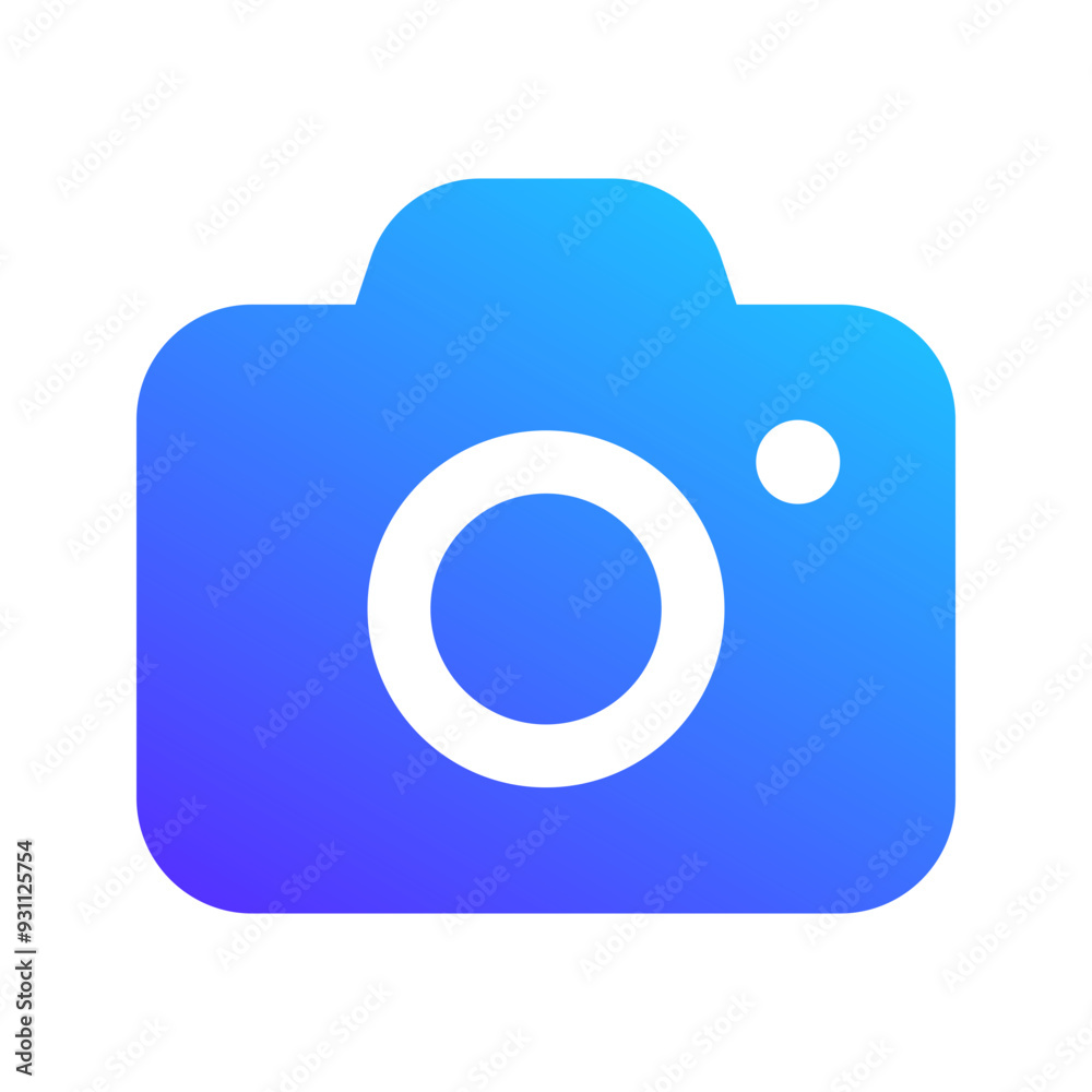 camera gradient fill icon