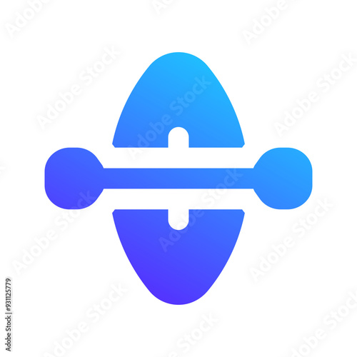 canoe gradient fill icon