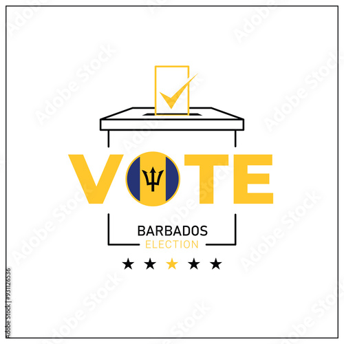 Barbados voting, Barbados citizen participation in voting, going to vote, voting, hand leaving vote, positive vote, negative vote, hand leaving paper in ballot box, elections, election of ruler.