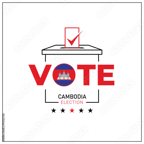 Cambodia voting, Cambodia citizen participation in voting, going to vote, voting, hand leaving vote, positive vote, negative vote, hand leaving paper in ballot box, elections, election of ruler.