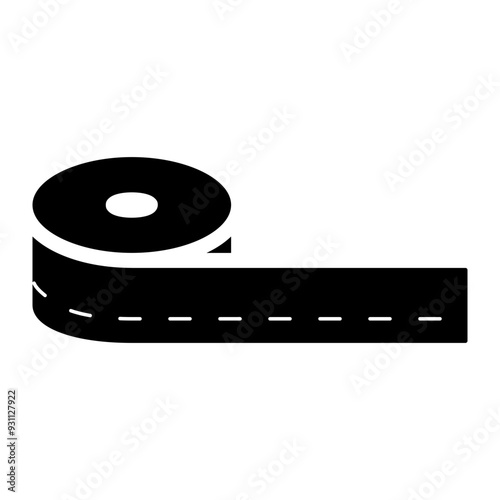 tape length measure glyph icon