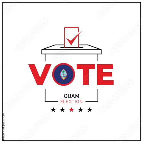 Guam voting, Guam citizen participation in voting, going to vote, voting, hand leaving vote, positive vote, negative vote, hand leaving paper in ballot box, elections, election of ruler.