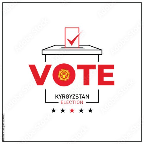 Kyrgyzstan voting, Kyrgyzstan citizen participation in voting, going to vote, voting, hand leaving vote, positive vote, negative vote, hand leaving paper in ballot box, elections, election of ruler.