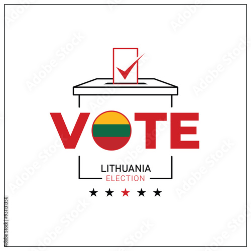 Lithuania voting, Lithuania citizen participation in voting, going to vote, voting, hand leaving vote, positive vote, negative vote, hand leaving paper in ballot box, elections, election of ruler.