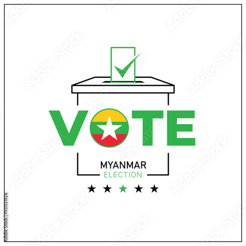 Myanmar voting, Myanmar citizen participation in voting, going to vote, voting, hand leaving vote, positive vote, negative vote, hand leaving paper in ballot box, elections, election of ruler.