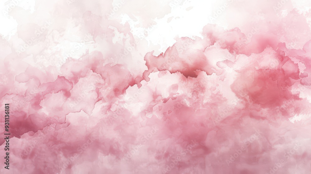 Fototapeta premium Soft Pink Watercolor Background