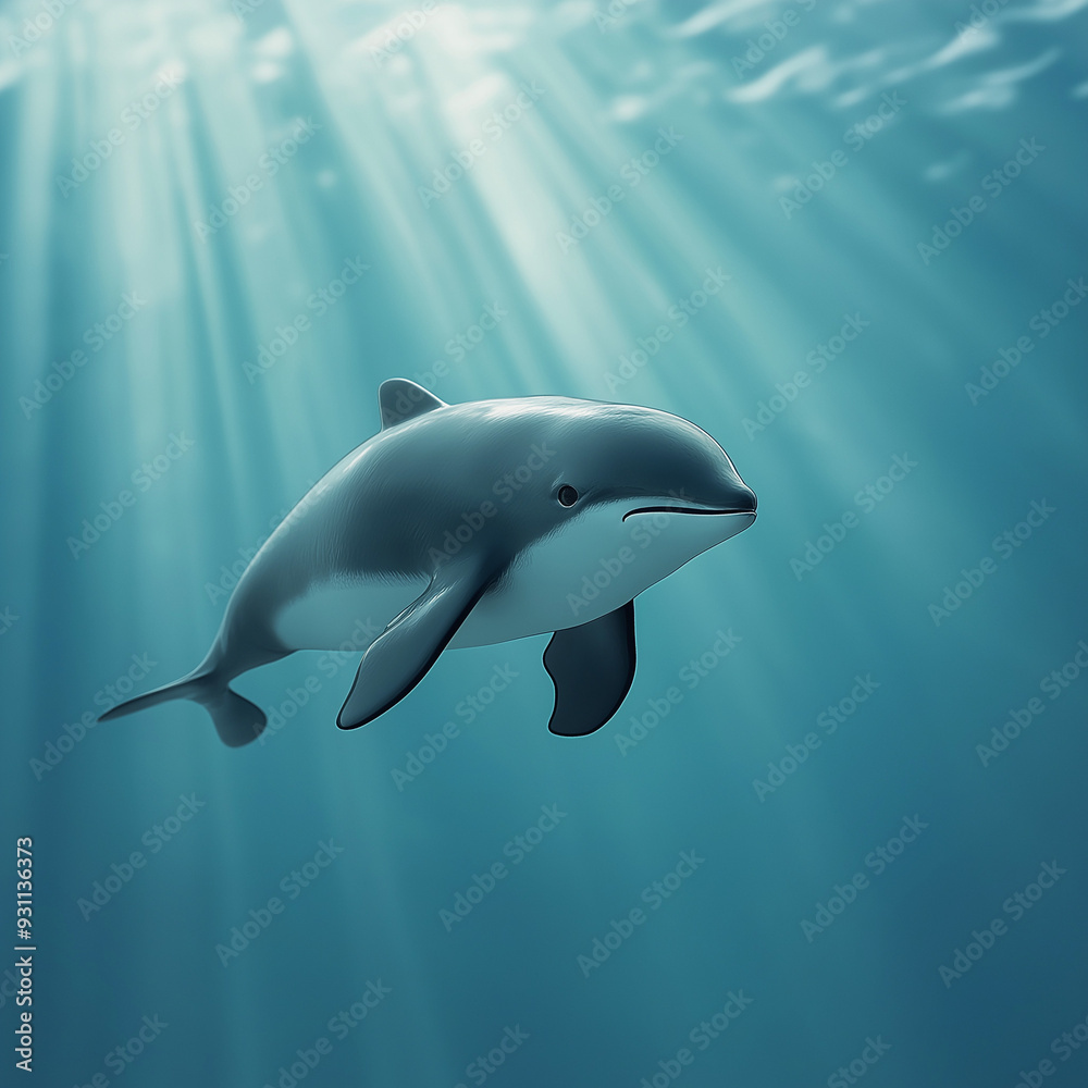 Fototapeta premium dolphin in the water