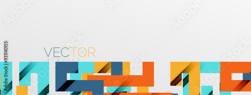 Color bend lines with shadow texture effect. Vector Illustration For Wallpaper, Banner, Background, Card, Book Illustration, landing page