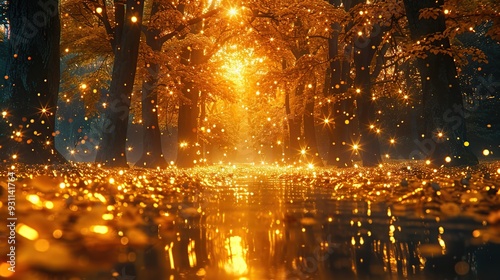 Golden Forest Path