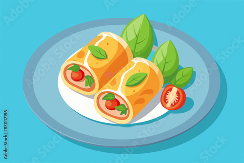 Risoles or spring rolls indonesian food vector