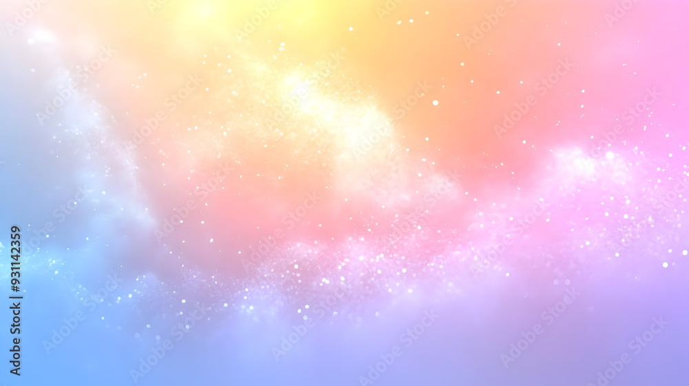 A dreamy, colorful gradient background with sparkling effects. A dreamy, colorful gradient background with sparkling effects.