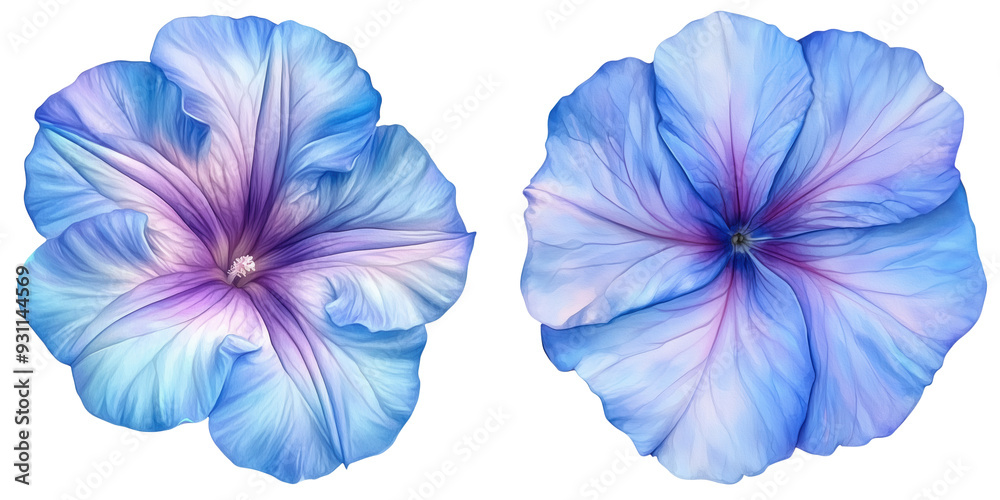 Stunning blue and pink flowers showcasing vibrant petals, perfect for floral designs and natural beauty themes. Stunning blue and pink flowers showcasing vibrant petals, perfect for floral designs and natural beauty themes.