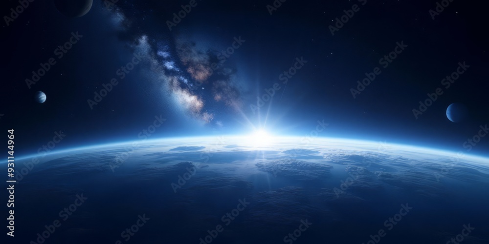 Fototapeta premium Earth From Space - Unreal Engine 5 8K Wallpaper